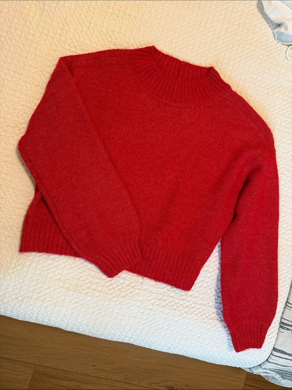 American Eagle Outfitters Red Crewneck Sweater